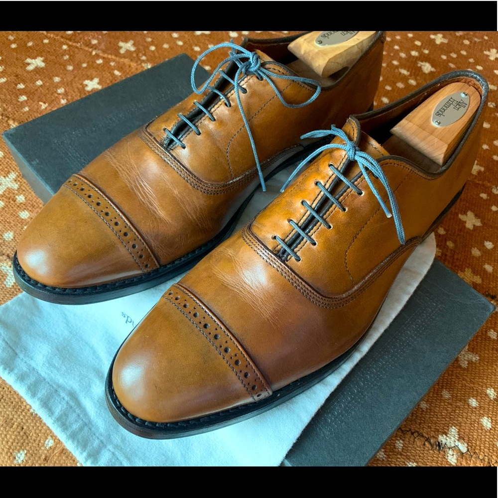 Allen Edmonds Fifth Avenue 11D cognac brown.